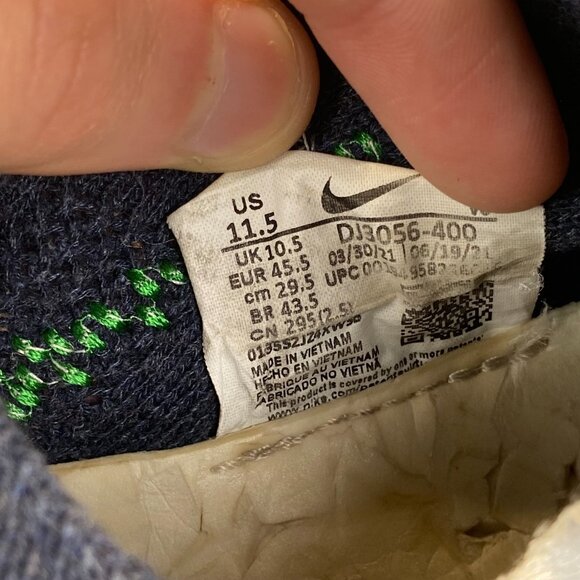 Nike Space Hippie 01 Obsidian Athletic Knit Sneakers DJ3056-400 Men\'s Size 11.5‎ main image 7